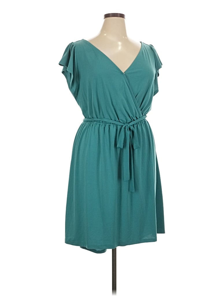Pre-owned Ava & Viv Casual Dress In Teal