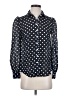 ModCloth 100% Polyester Polka Dots Black Long Sleeve Blouse Size XS - photo 1