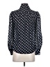 ModCloth 100% Polyester Polka Dots Black Long Sleeve Blouse Size XS - photo 2