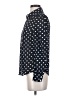 ModCloth 100% Polyester Polka Dots Black Long Sleeve Blouse Size XS - photo 5