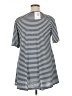 Lularoe Stripes Blue Short Sleeve T-Shirt Size XL - photo 2