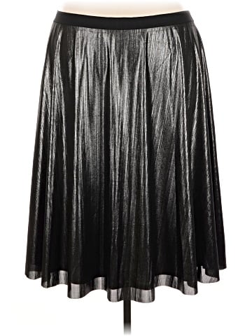 Boutique + Faux Leather Skirt (view 2)