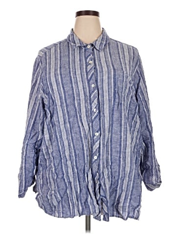 Susan Graver 3/4 Sleeve Button-Down Shirt (view 1)
