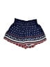 Lily White 100% Polyester Print Blue Shorts Size M - photo 1