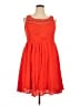 Torrid 100% Rayon Orange Cocktail Dress Size 18 - photo 1