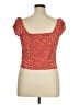 Wild Fable 100% Rayon Orange Short Sleeve Top Size XL - photo 2
