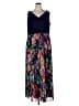 Xscape Floral Blue Casual Dress Size 22 - photo 1