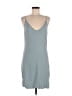 Double Zero Solid Gray Blue Casual Dress Size M - photo 1