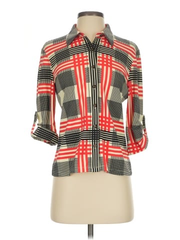 J. McLaughlin 3/4 Sleeve Button-Down Shirt (view 1)
