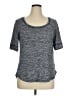 Athleta Tweed Gray Short Sleeve T-Shirt Size XL - photo 1