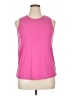 Basic Editions Pink Sleeveless T-Shirt Size 1X - photo 1