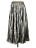 MICHAEL Michael Kors 100% Polyester Metallic Silver Formal Skirt Size S - photo 1