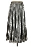 MICHAEL Michael Kors 100% Polyester Metallic Silver Formal Skirt Size S - photo 2