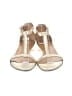 Salvatore Ferragamo 100% Leather Ivory Gold Sandals Size 5 1/2 - photo 2