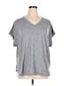 Cupio Gray Short Sleeve Top Size 1X - photo 1