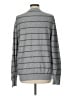 Banana Republic 100% Cotton Stripes Gray Pullover Sweater Size L - photo 2