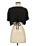 Audrey 3+1 Black Short Sleeve Top Size S - photo 1