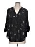 Torrid 100% Polyester Black 3/4 Sleeve Blouse Size Lg Plus (0) - photo 1