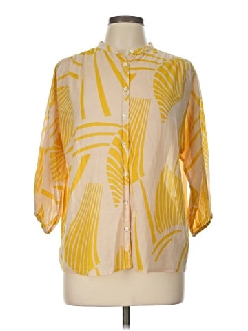 Closed 3/4 Sleeve Blouse (view 1)