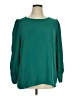 Halogen 100% Polyester Green Long Sleeve Blouse Size XL - photo 1