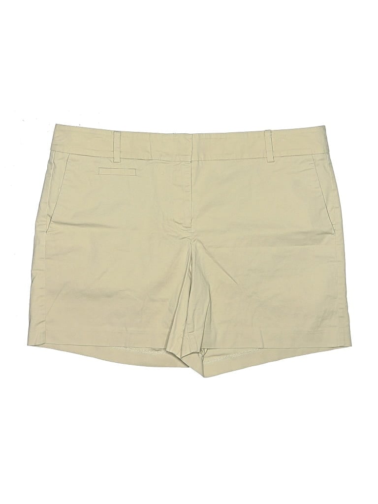 Pre-owned Ann Taylor Khaki Shorts In Tan