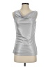 White House Black Market Metallic Silver Sleeveless Top Size S - photo 1