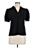CeCe Black Short Sleeve Blouse Size M - photo 1