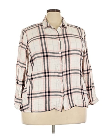 Alexander Jordan 3/4 Sleeve Button-Down Shirt (view 1)