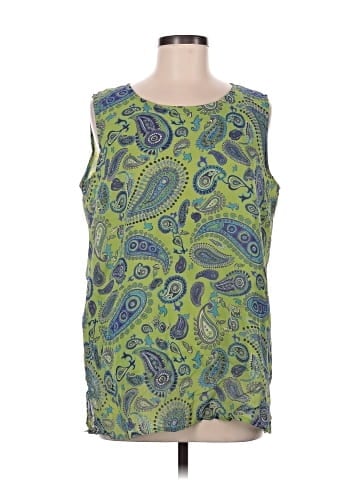 Terry Lewis Sleeveless Silk Top (view 2)