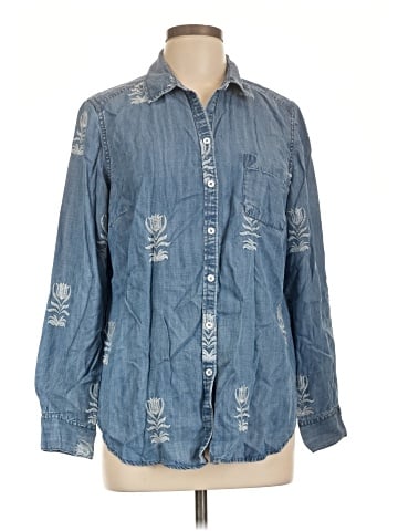 Foxcroft Long Sleeve Button-Down Shirt (view 1)