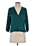 Flower Teal 3/4 Sleeve Blouse Size XS - photo 1