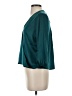 Flower Teal 3/4 Sleeve Blouse Size XS - photo 5