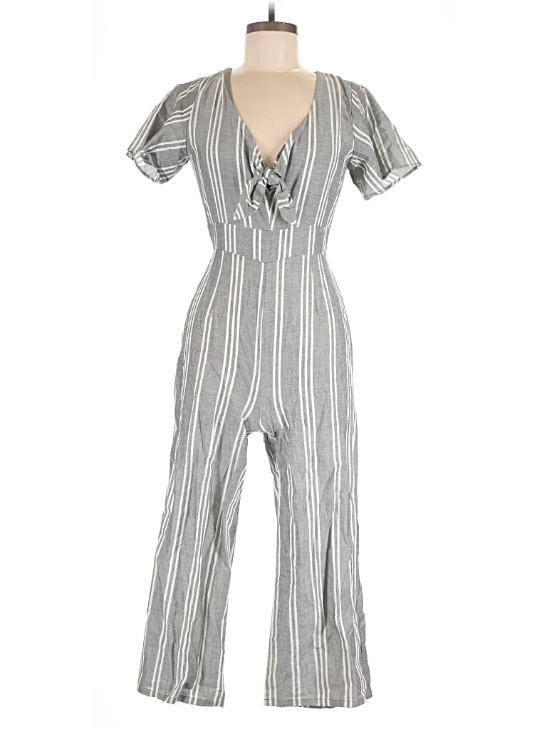 Pre-owned Crystal Sky Jumpsuit In Silver