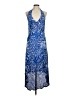Boston Proper Paisley Blue Cocktail Dress Size M - photo 1