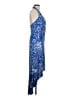 Boston Proper Paisley Blue Cocktail Dress Size M - photo 4