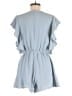 She + Sky 100% Polyester Solid Blue Romper Size M - photo 2