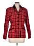 Cheryl Nash Windridge Tweed Red Blazer Size 8 - photo 1