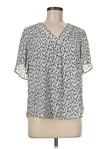 Liz Claiborne Short Sleeve Blouse (view 1)