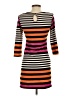 I.ner Stripes Orange Casual Dress Size S (estimated) - photo 2