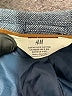 H&M 100% Cotton Chevron-herringbone Gray Blazer Size 10 - photo 3