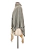Calvin Klein 100% Acrylic Gray Poncho Size S - photo 5