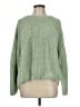 Free People 100% Cotton Solid Green Pullover Sweater Size M - photo 1