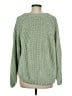 Free People 100% Cotton Solid Green Pullover Sweater Size M - photo 2