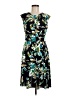 Wisp Print Black Cocktail Dress Size 8 - photo 1