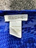 Cache 100% Polyester Blue Long Sleeve Blouse Size S - photo 7