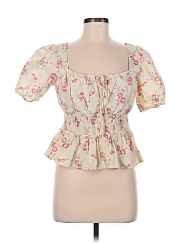 WAYF Short Sleeve Blouse (view 1)