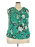 Daniel Rainn Teal Sleeveless Blouse Size 3X - photo 1