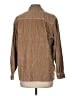 L.L.Bean 100% Cotton Chevron-herringbone Brown Long Sleeve Button-Down Shirt Size M - photo 2