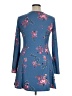 Mudd Floral Blue Casual Dress Size XL - photo 2