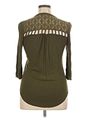 Paper Tee 3/4 Sleeve Top (view 2)